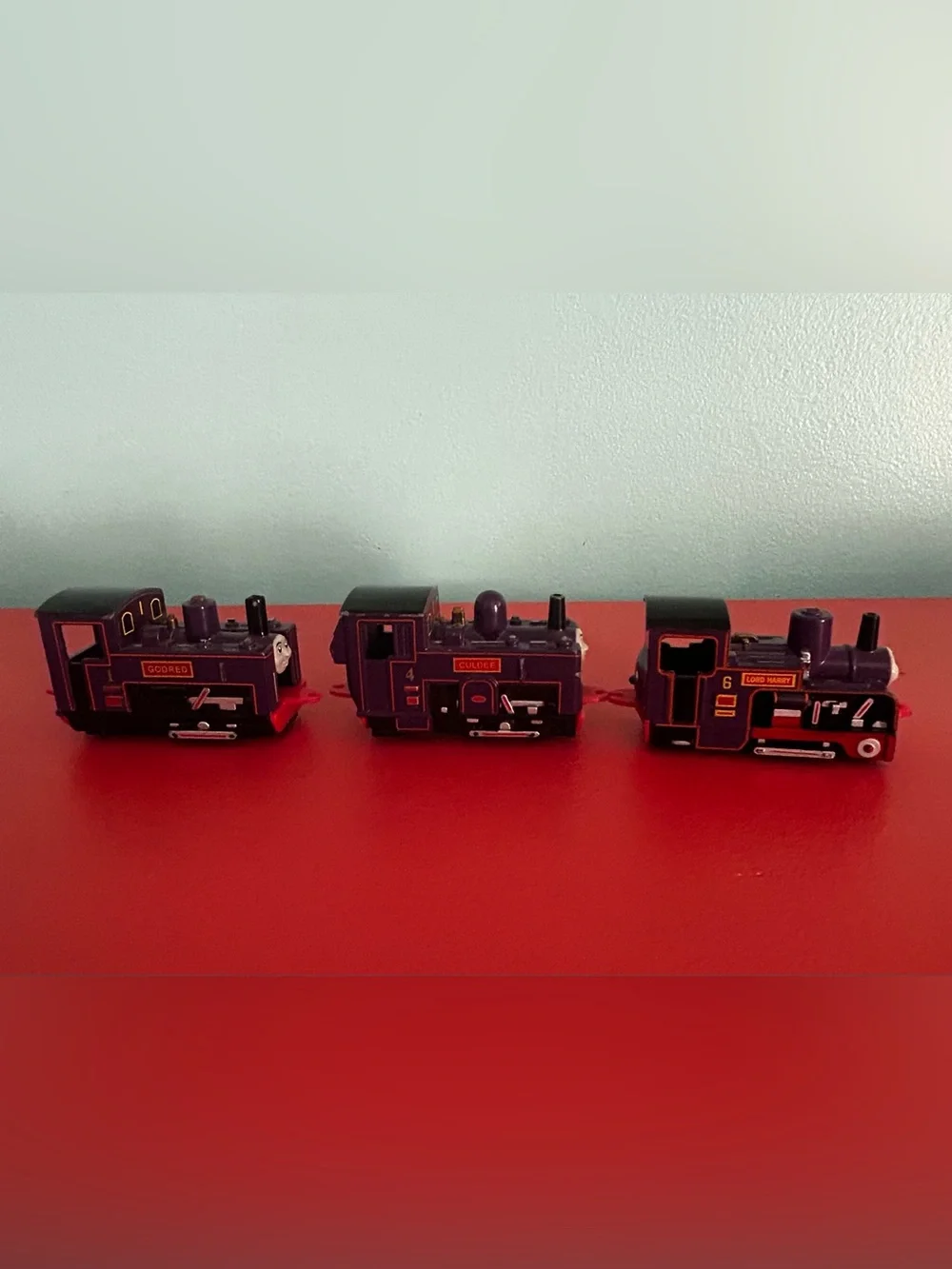 Vintage ERTL Thomas & Friends Railway Engine Culdee, Godred, Lord Harry Set of 3
